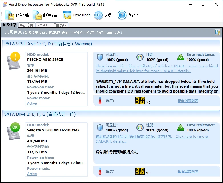 Hard Drive Inspector（电脑硬盘监控工具）v4.35